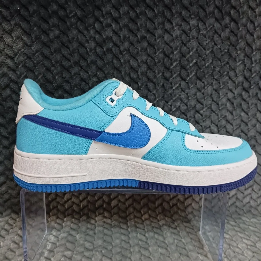 Nike Air Force 1 Low LV8 2 Light Photo Blue Deep Royal GS Sneakers Shoes Sz 6.5Y